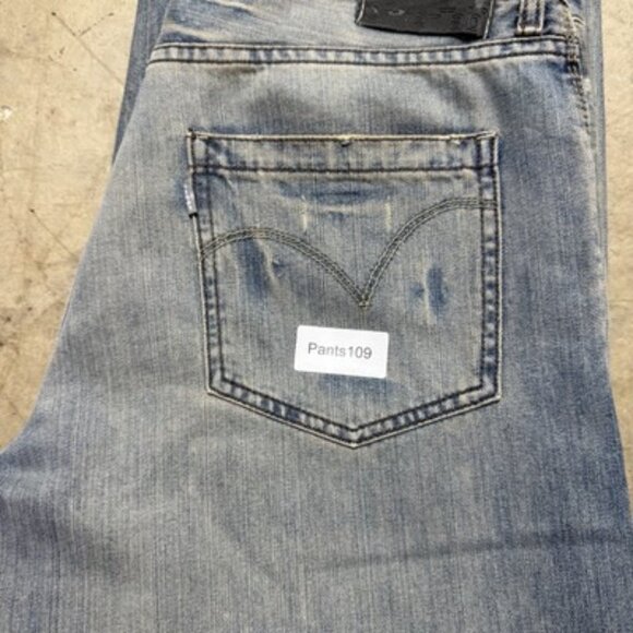 Vintage Y2K RELAXED Baggy SILVERTAB LEVIS Medium Wash JEANS 35 X 32 SILVER TAB - Picture 14 of 14